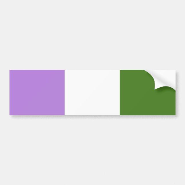 Quee Flagge Autoaufkleber (Vorne)