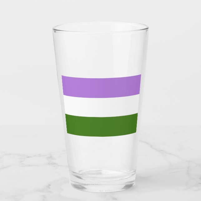 Quee Flagge Glas (Vorderseite)