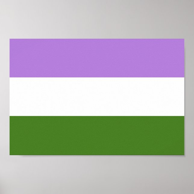 Quee Flagge Poster (Vorne)