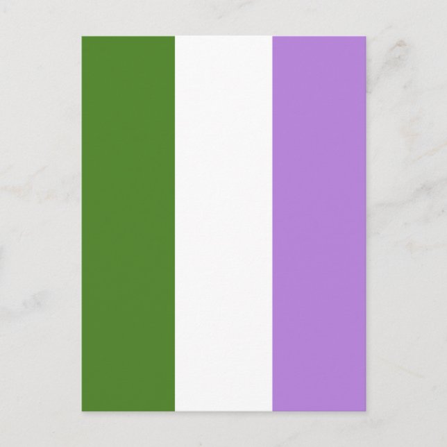 Quee Flagge Postkarte (Vorderseite)