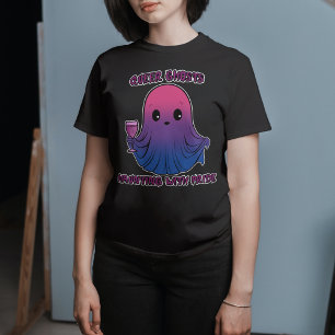 Quee Geister, Geist in Bisexuellen Flag-Farben T-Shirt