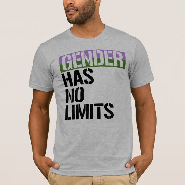 Quee - Geschlecht hat keine Grenzen - - LGBTQ T-Shirt (Vorderseite)