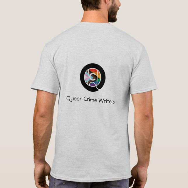 Quee Kriminalautoren T - Shirt von Männern (Rückseite)