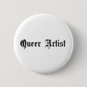 Quee Künstlerin Button