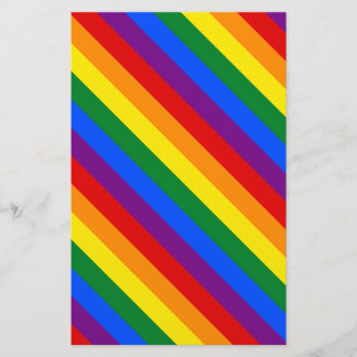 Quee LGBTQ Stolz-Flagge Regenbogen-homosexuelle Briefpapier