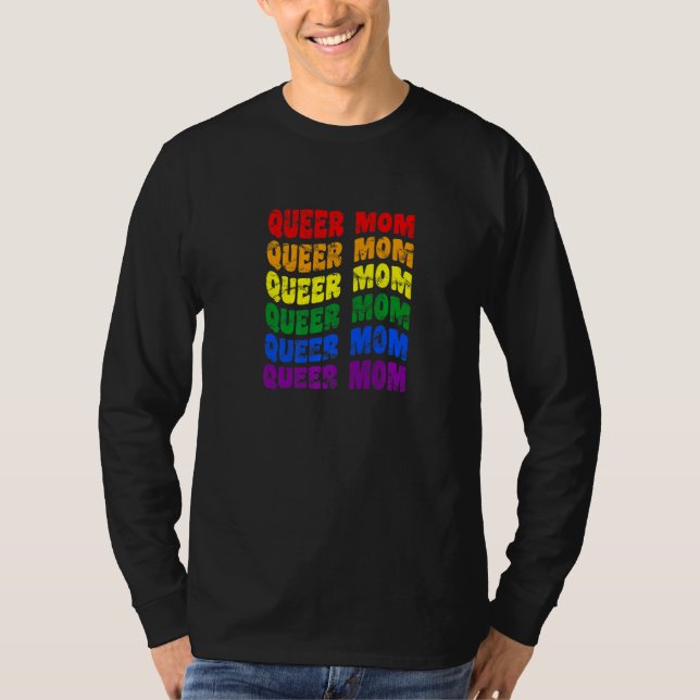 Quee Mama Nichtbinär Pride Gender Neutral Pride T-Shirt (Vorderseite)