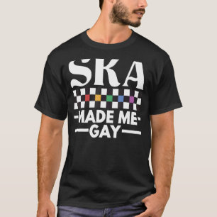 Quee Ska Musik machte mich schwul-2-Töne Schachbre T-Shirt