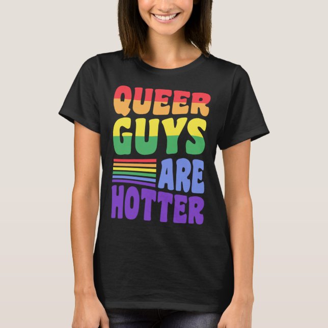 Quee Typ sind Quee LGBTQ-Rainbow Ae T-Shirt (Vorderseite)