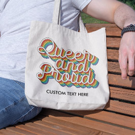 QUEE UND STARKE RAINBOW FLAGÄSTHETIK '70 TRAGETASCHE