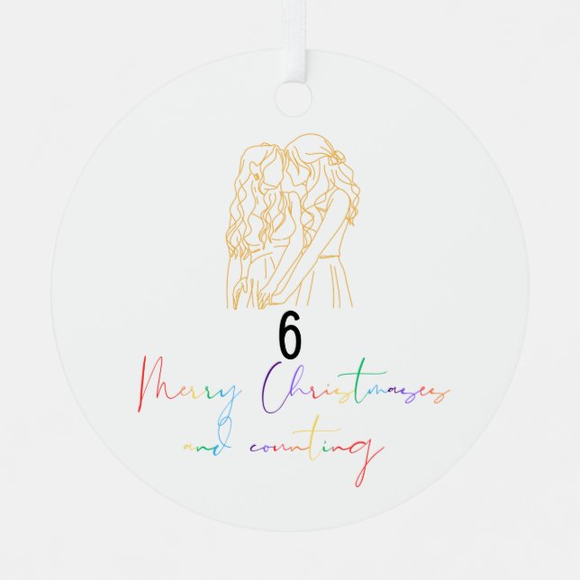 Quee Weihnachtsschmuck aus Lesbian (Gelb) (Vorderseite)