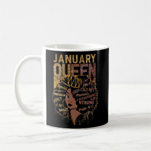 Queen Afro Melanin Girl beten Geburtstagsgeschicht Kaffeetasse