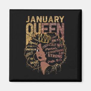 Queen Afro Melanin Girl beten Geburtstagsgeschicht Magnet