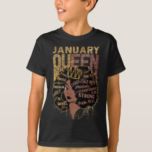 Queen Afro Melanin Girl beten Geburtstagsgeschicht T-Shirt