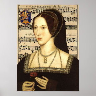 Queen Anne Boleyn Portrait Poster