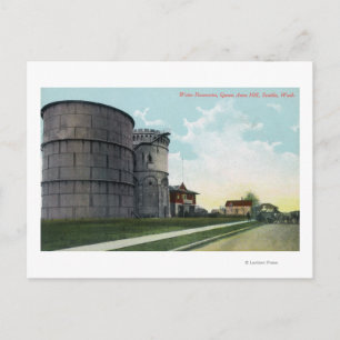 Queen Anne Hill Water Reservoirs Scene Postkarte