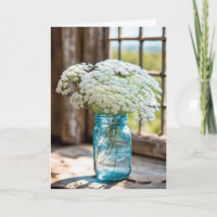 Queen Anne's Lace Bouquet Beileid