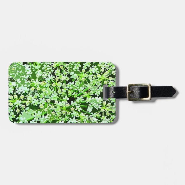 Queen Annes Lace Gepäcktag Gepäckanhänger (Vorderseite horizontal)