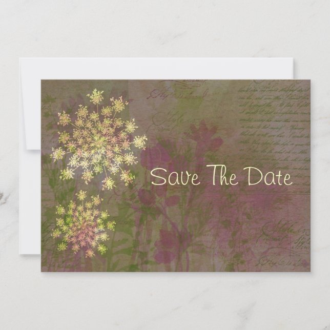Queen Annes Lace Save The Date (Vorderseite)