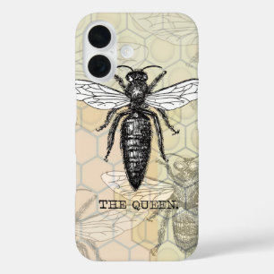 Queen Bee Bug Insect Antike Illustration iPhone 16 Hülle