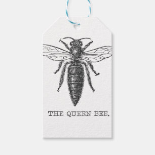 Queen Bee Bug Insect Antike Illustration Geschenkanhänger