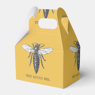 Queen Bee Bug Insect Antike Illustration Geschenkschachtel