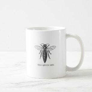 Queen Bee Bug Insect Antike Illustration Tasse