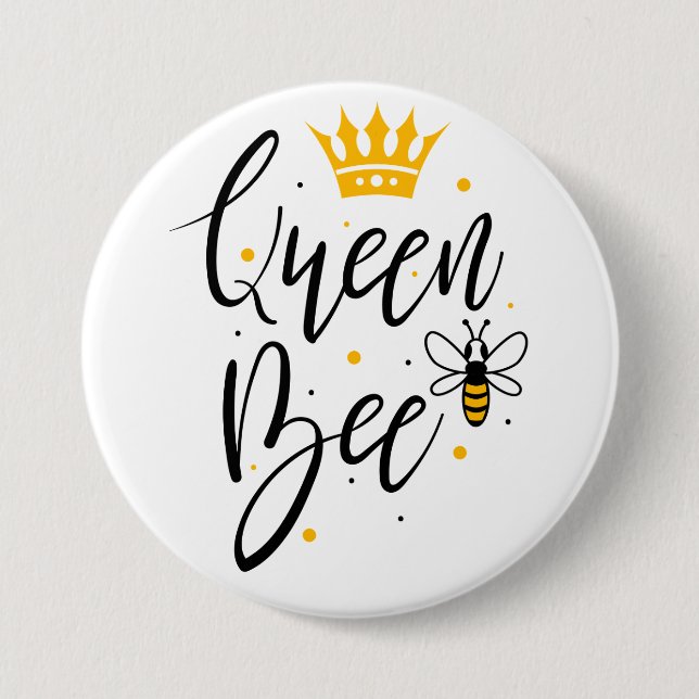 Queen Bee Button (Vorderseite)