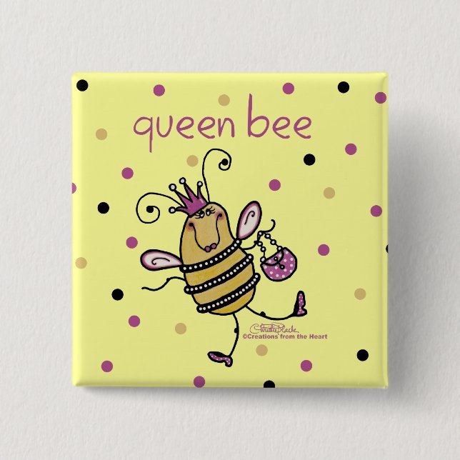 Queen Bee Button (Vorderseite)