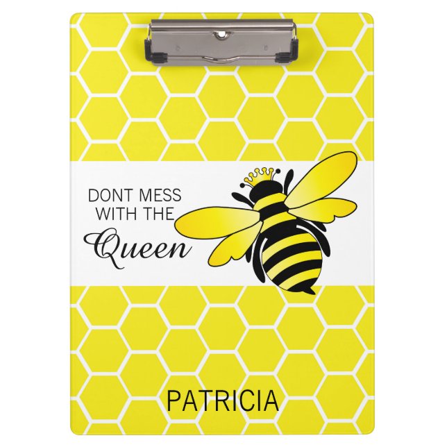 Queen Bee Clipboard Klemmbrett (Vorderseite)