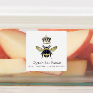 Queen Bee Farms Imkerei-Honigprodukte Etiketten