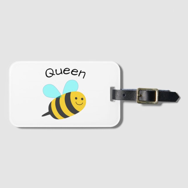 Queen Bee Gepäckanhänger (Vorderseite (Horizontal))