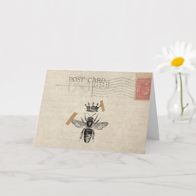 Queen Bee Greeting Card Karte (Kleine Pflanze)