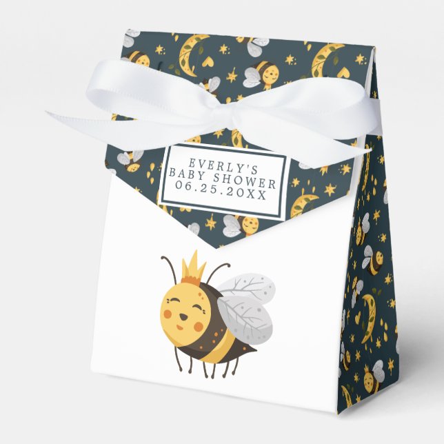 Queen Bee Honey Bee Niedlich Baby Dusche Geschenkschachtel (Vorderseite)