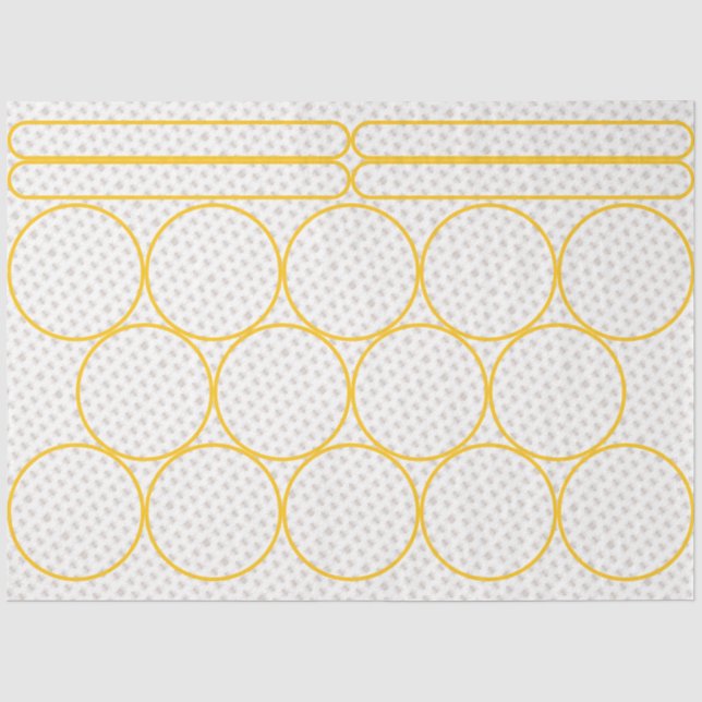 Queen Bee Honey Jar Lid Topper Seidenpapier (Vorderseite)
