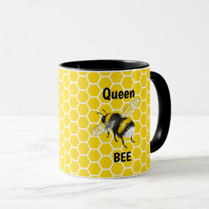 Queen Bee Honeycomb Zwei-Tone-Kaffee-Tasse Tasse