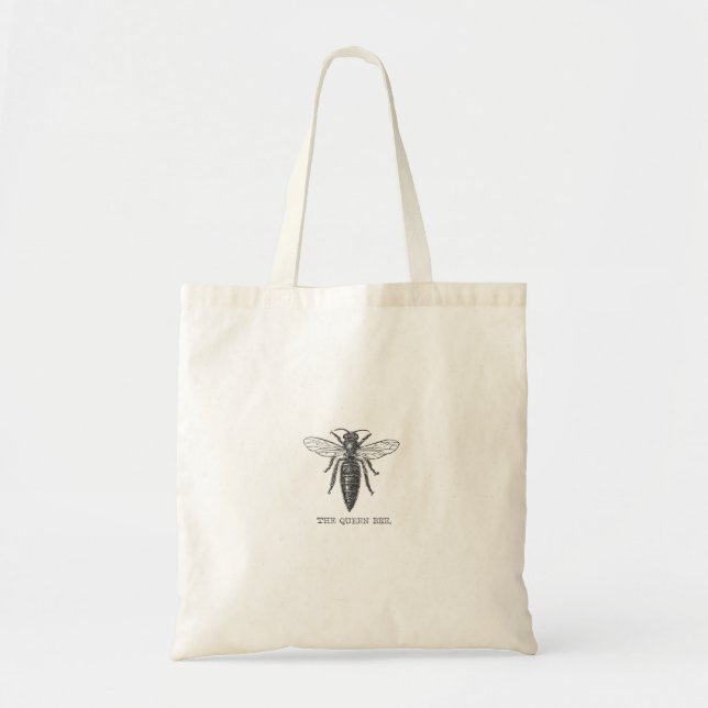 Queen Bee Illustration Bug Insect Tragetasche (Vorne)