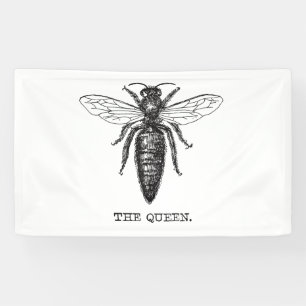 Queen Bee Illustration Classic Zeichnend Banner