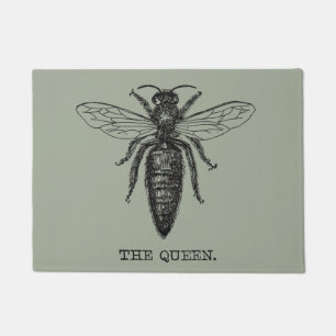 Queen Bee Illustration Classic Zeichnend Fußmatte