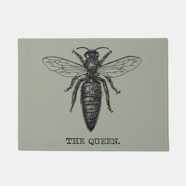 Queen Bee Illustration Classic Zeichnend Fußmatte (Vorderseite)