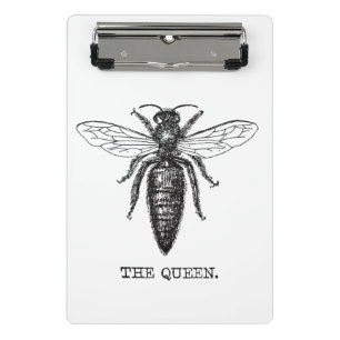 Queen Bee Illustration Classic Zeichnend Mini Klemmbrett