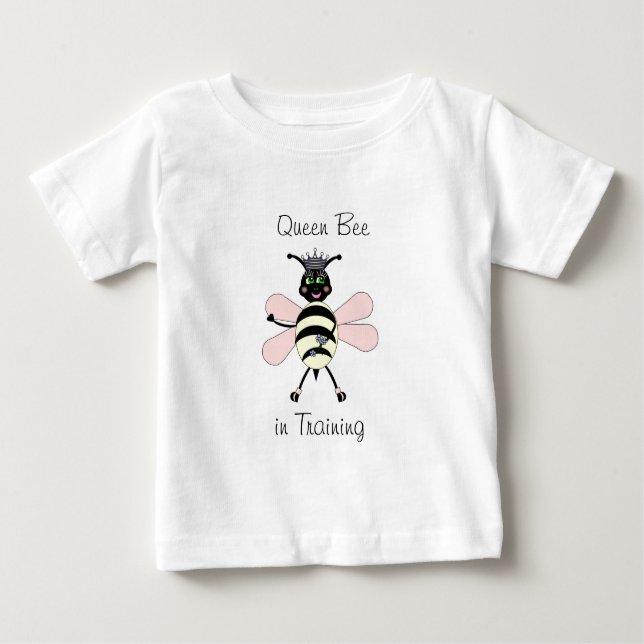 Queen Bee in Training Baby T-shirt (Vorderseite)