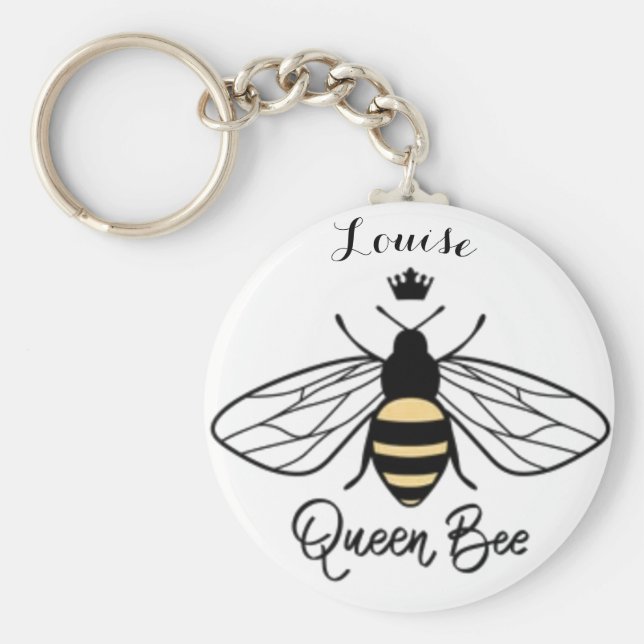 Queen Bee Keyring fügt Ihren Namen hinzu. Alle ste Schlüsselanhänger (Vorne)