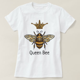Queen Bee mit Extravagantem Crown T - Shirt