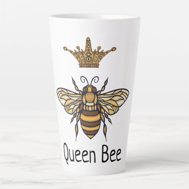 Queen Bee mit Extravaganter Crown Latte Tasse (Vorderseite)
