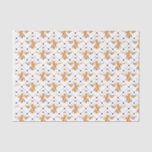 Queen Bee mit Kronen Silhouette Diamond Muster Seidenpapier