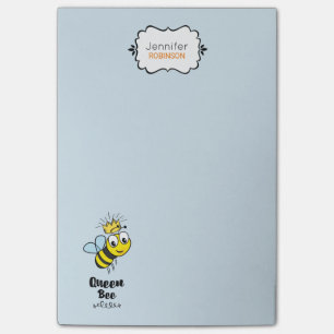 Queen Bee Niedlich Bumble Bee mit Crown Personalis Post-it Klebezettel