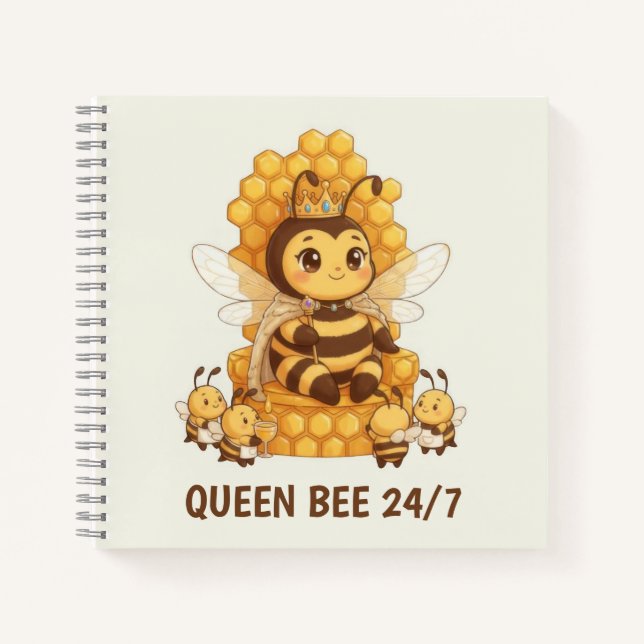 Queen Bee Notizbuch (Vorderseite)