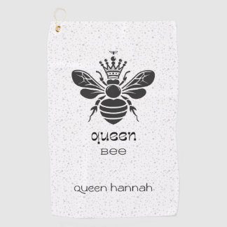 "Queen Bee" Personalisiert Golfhandtuch