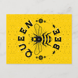 Queen Bee Postcard Feiertagspostkarte