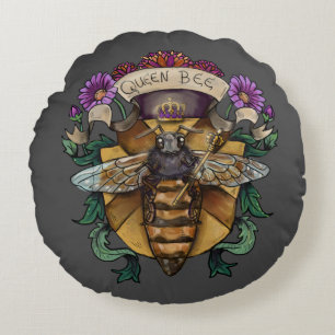 Queen Bee Royal Rundes Kissen